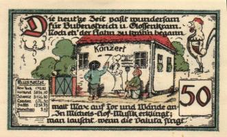 Német Birodalom / Weimari Köztársaság / Gatersleben 1921. 25Pf + 50Pf(4x) + 75Pf 6klf db, teljes sor...