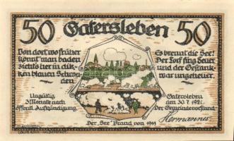 Német Birodalom / Weimari Köztársaság / Gatersleben 1921. 25Pf + 50Pf(4x) + 75Pf 6klf db, teljes sor...