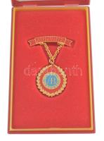 ~1980. "Szocialista Biztosításért - Állami Biztosító" aranyozott, zománcozott kitüntető je...