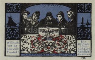 Német Birodalom / Weimari Köztársaság / Lübeck 1921. 50Pf(4x) + 75Pf(2x) 6klf db, teljes sor T:I