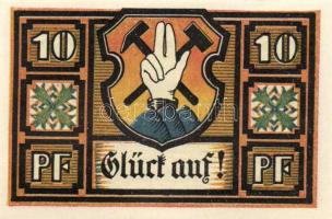 Német Birodalom / Weimari Köztársaság / Gottesberg 1921. 10Pf + 25Pf + 50Pf + 3klf db, teljes sor T:I