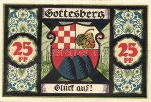 Német Birodalom / Weimari Köztársaság / Gottesberg 1921. 10Pf + 25Pf + 50Pf + 3klf db, teljes sor T:...
