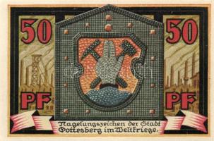 Német Birodalom / Weimari Köztársaság / Gottesberg 1921. 10Pf + 25Pf + 50Pf + 3klf db, teljes sor T:...