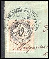 1888. Adás Vételi szerződés. 50 krajcáros illetékbélyeggel.