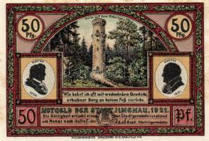 Német Birodalom / Weimari Köztársaság / Ilmenau 1921. 50Pf(6x) 6klf db, teljes sor T:I