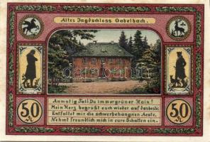 Német Birodalom / Weimari Köztársaság / Ilmenau 1921. 50Pf(6x) 6klf db, teljes sor T:I