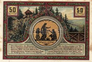 Német Birodalom / Weimari Köztársaság / Ilmenau 1921. 50Pf(6x) 6klf db, teljes sor T:I