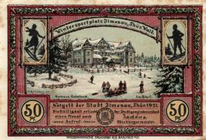 Német Birodalom / Weimari Köztársaság / Ilmenau 1921. 50Pf(6x) 6klf db, teljes sor T:I