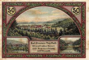 Német Birodalom / Weimari Köztársaság / Ilmenau 1921. 50Pf(6x) 6klf db, teljes sor T:I