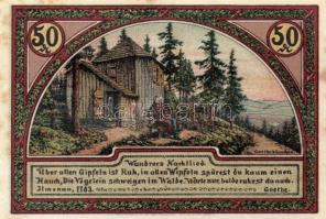 Német Birodalom / Weimari Köztársaság / Ilmenau 1921. 50Pf(6x) 6klf db, teljes sor T:I