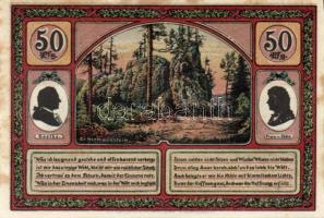 Német Birodalom / Weimari Köztársaság / Ilmenau 1921. 50Pf(6x) 6klf db, teljes sor T:I