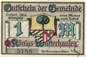 Német Birodalom / Weimari Köztársaság / Königswursterhausen 1921. 50Pf(2x) + 75Pf(2x) + 1M(2x) 6klf ...