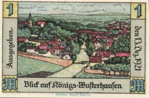 Német Birodalom / Weimari Köztársaság / Königswursterhausen 1921. 50Pf(2x) + 75Pf(2x) + 1M(2x) 6klf ...