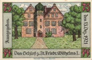 Német Birodalom / Weimari Köztársaság / Königswursterhausen 1921. 50Pf(2x) + 75Pf(2x) + 1M(2x) 6klf ...