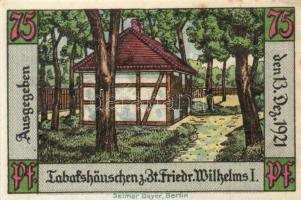 Német Birodalom / Weimari Köztársaság / Königswursterhausen 1921. 50Pf(2x) + 75Pf(2x) + 1M(2x) 6klf ...