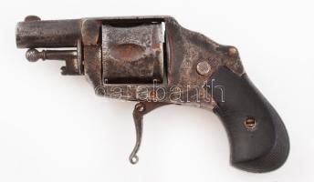 Női ridikül pisztoly colt típusú. XIX. sz. Liege. 12 cm Hatástalanított. rugó nélkül
