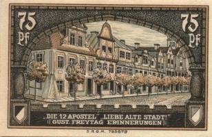 Német Birodalom / Weimari Köztársaság / Kreuzburg 1921. 25Pf + 50Pf(2x) + 75Pf(2x) 5klf db, teljes s...