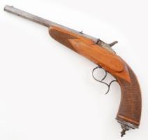 Flobert pisztoly. Liege XIX. sz. szép állapotban 36 cm
