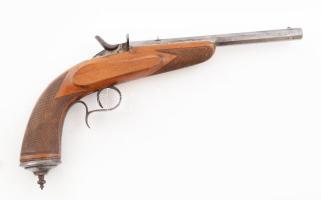 Flobert pisztoly. Liege XIX. sz. szép állapotban 36 cm