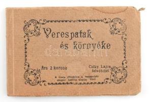 cca 1910 Verespatak és környéke (Rosia Montană, Erdély), album 17 db fekete-fehér képpel (Csíky Lajos felvételei), a képek előtt hártyapapírral. A borító kissé foltos, sérült, belül jó állapotban, 16x11,5 cm