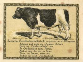 Német Birodalom / Weimari Köztársaság / Lenzen D.N. 50Pf(3x) + 75Pf(3x) 6klf db, teljes sor T:I