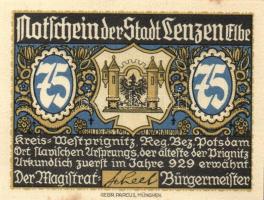 Német Birodalom / Weimari Köztársaság / Lenzen D.N. 50Pf(3x) + 75Pf(3x) 6klf db, teljes sor T:I