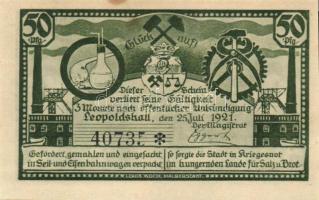 Német Birodalom / Weimari Köztársaság / Leopoldshall 1921. 25Pf + 50Pf + 75Pf 3klf db, teljes sor T:...