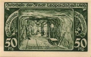 Német Birodalom / Weimari Köztársaság / Leopoldshall 1921. 25Pf + 50Pf + 75Pf 3klf db, teljes sor T:...