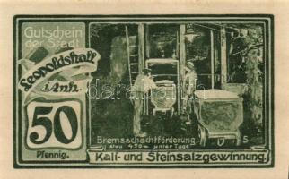 Német Birodalom / Weimari Köztársaság / Leopoldshall 1921. 25Pf + 50Pf + 75Pf 3klf db, teljes sor T:...