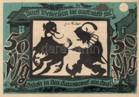 Német Birodalom / Weimari Köztársaság / Lichtenstein-Callnberg 1921. 50Pf(5x) 5klf db, teljes sor T:...