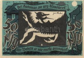 Német Birodalom / Weimari Köztársaság / Lichtenstein-Callnberg 1921. 50Pf(5x) 5klf db, teljes sor T:...