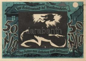 Német Birodalom / Weimari Köztársaság / Lichtenstein-Callnberg 1921. 50Pf(5x) 5klf db, teljes sor T:...