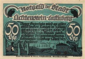 Német Birodalom / Weimari Köztársaság / Lichtenstein-Callnberg 1921. 50Pf(5x) 5klf db, teljes sor T:...