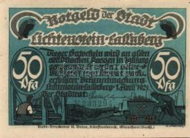 Német Birodalom / Weimari Köztársaság / Lichtenstein-Callnberg 1921. 50Pf(5x) 5klf db, teljes sor T:...