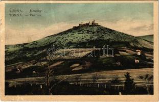 1925 Torna, Abaúj-Torna, Turnau, Turna nad Bodvou; várrom / Hradby, Turniansky hrad / castle ruins (Rb)