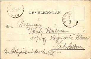 1899 (Vorläufer) Trencsén, Trencín; a vár 200 évvel ezelőtt / Trencsin vor 200 Jahren / the castle 2...