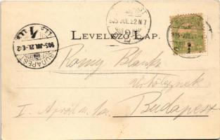 1905 Eperjes, Presov; Fő utca. Fénynyomat Divald műintézetéből / main street (fl)