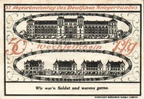 Német Birodalom / Weimari Köztársaság / Lübeck 1921. 50Pf(5x) 5klf db, teljes sor T:I