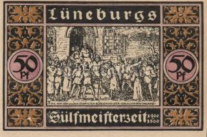 Német Birodalom / Weimari Köztársaság / Lüneburg 1921. 50Pf(4x) + 75PF(4x) 8klf db, teljes sor T:I