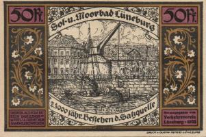 Német Birodalom / Weimari Köztársaság / Lüneburg 1921. 50Pf(4x) + 75PF(4x) 8klf db, teljes sor T:I