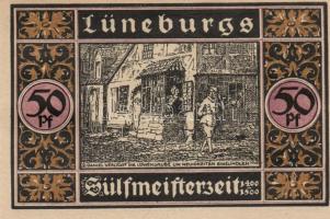 Német Birodalom / Weimari Köztársaság / Lüneburg 1921. 50Pf(4x) + 75PF(4x) 8klf db, teljes sor T:I