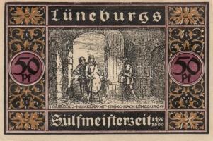 Német Birodalom / Weimari Köztársaság / Lüneburg 1921. 50Pf(4x) + 75PF(4x) 8klf db, teljes sor T:I