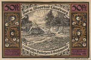 Német Birodalom / Weimari Köztársaság / Lüneburg 1921. 50Pf(4x) + 75PF(4x) 8klf db, teljes sor T:I