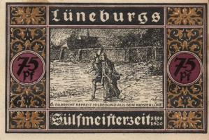 Német Birodalom / Weimari Köztársaság / Lüneburg 1921. 50Pf(4x) + 75PF(4x) 8klf db, teljes sor T:I