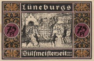 Német Birodalom / Weimari Köztársaság / Lüneburg 1921. 50Pf(4x) + 75PF(4x) 8klf db, teljes sor T:I