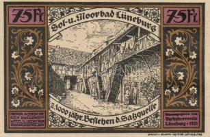 Német Birodalom / Weimari Köztársaság / Lüneburg 1921. 50Pf(4x) + 75PF(4x) 8klf db, teljes sor T:I