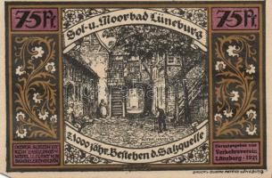 Német Birodalom / Weimari Köztársaság / Lüneburg 1921. 50Pf(4x) + 75PF(4x) 8klf db, teljes sor T:I