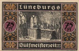 Német Birodalom / Weimari Köztársaság / Lüneburg 1921. 50Pf(4x) + 75PF(4x) 8klf db, teljes sor T:I