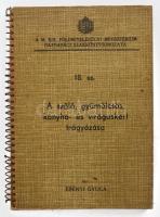 Ébényi Gyula: A szőlő, gyümölcsös, konyha és virágoskert trágyázása. Bp.,1938, Növényvédelem és Kertészet. Kiadói kissé sérült spirál-kötés, kissé foltos borítóval, foltos címlapon intézményi bélyegzővel, helyenként kissé foltos lapokkal.