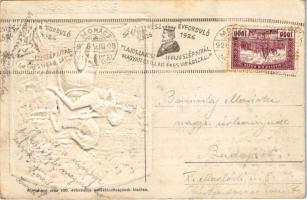 1526-1926 Mohácsi vész 400. évfordulójának dombornyomott emléklapja. A mohácsi síkon építendő Fogada...